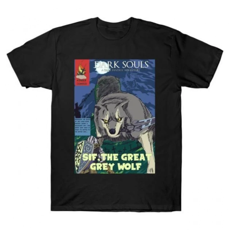Sif the Great Grey Wolf Abyss Walker Knight Gift T-shirt 0617 Dark Souls Graphic clothes Bloodborne Game Tee All size Tops
Sif the Great Grey Wolf Abyss Walker Knight Gift T-shirt 0617 Dark Souls Graphic clothes Bloodborne Game Tee All size Tops