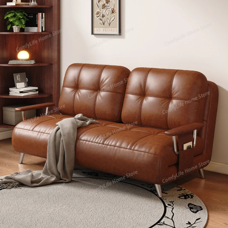 retro oil wax leather sofa living room dual-purpose multi-purpose soft comfortable sofa bed foldable sofá cama home furniture
retro oil wax leather sofa living room dual-purpose multi-purpose soft comfortable sofa bed foldable sofá cama home furniture