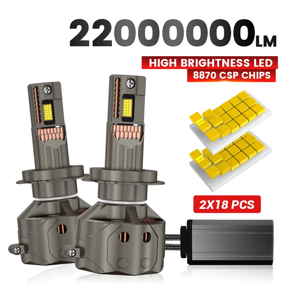 2200000LM H7 Canbus H4 LED Headlight Bulbs 10000W H11 H1 9005 HB3 9006 HB4 9012 HIR2 Turbo Auto Headlamps 12V 24V Car Lights
2200000LM H7 Canbus H4 LED Headlight Bulbs 10000W H11 H1 9005 HB3 9006 HB4 9012 HIR2 Turbo Auto Headlamps 12V 24V Car Lights