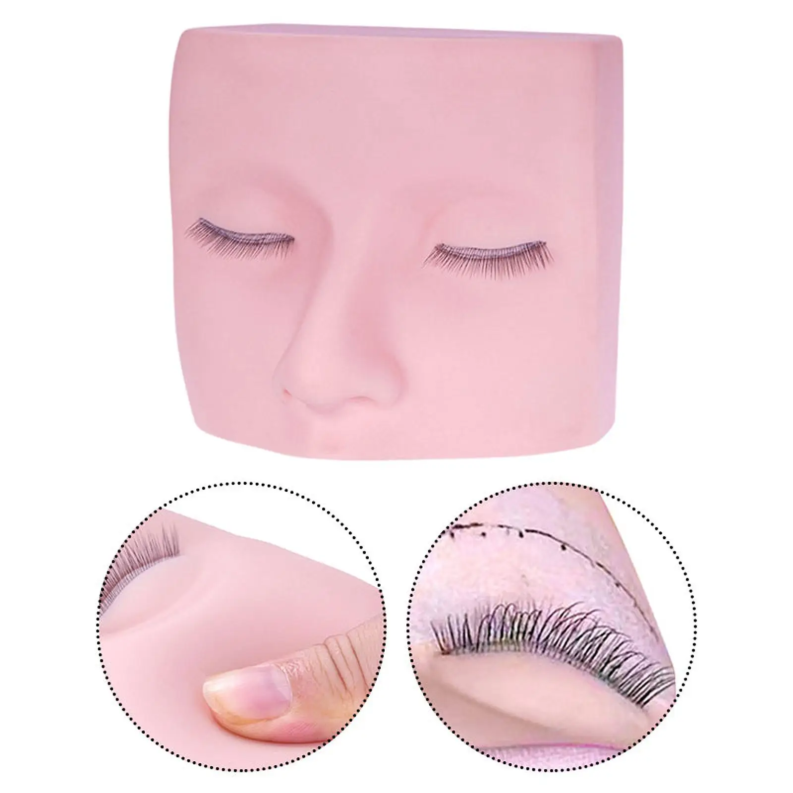 Головка манекена для ресниц, мягкая на ощупь силиконовая нескользящая с ресницами, практика для обучения, наращивание ресниц, салон-стилист
Головка манекена для ресниц, мягкая на ощупь силиконовая нескользящая с ресницами, практика для обучения, наращивание ресниц, салон-стилист