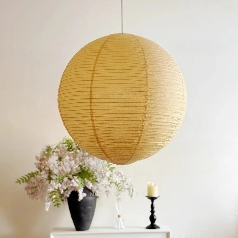 Japanese Yuki Noguchi Rice Paper Ceiling Pendant Lights Spherical Hanging Lamp Living Room Bedroom Restaurant Kitchen Chandelier
Japanese Yuki Noguchi Rice Paper Ceiling Pendant Lights Spherical Hanging Lamp Living Room Bedroom Restaurant Kitchen Chandelier