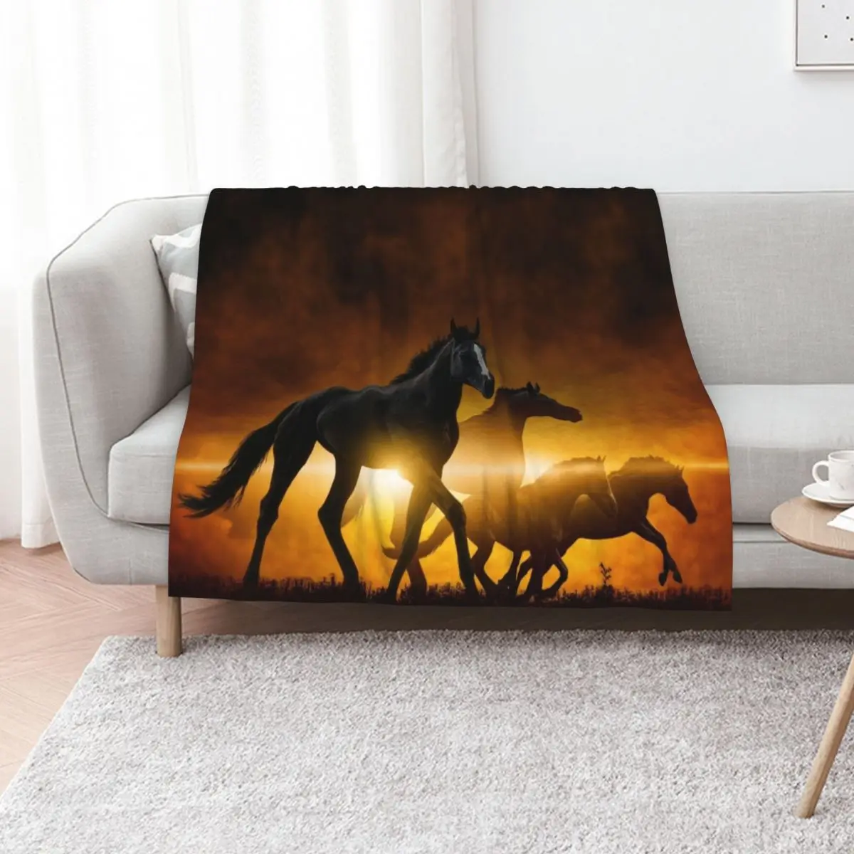 Wild Black Horses Throw Blanket For Sofa Thin blankets and throws Plush Soft Plaid Blankets
Wild Black Horses Throw Blanket For Sofa Thin blankets and throws Plush Soft Plaid Blankets