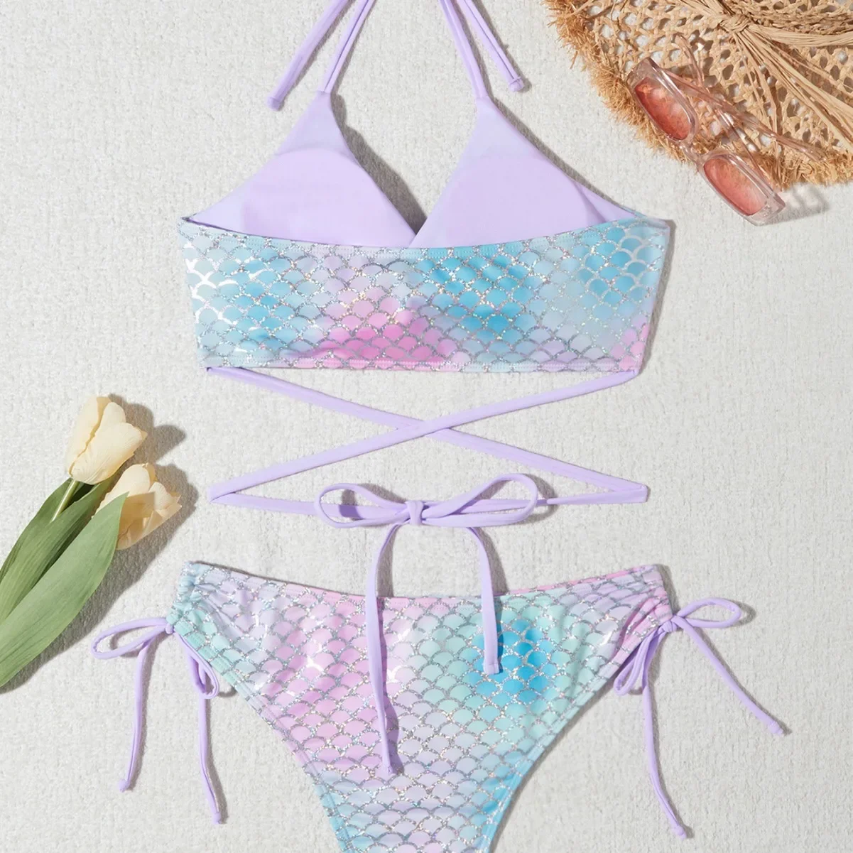 2025 Mermaid Swimwear String Halter Twist Bikinis Sets Micro Thong Sexy Swimsuit Women Drawstring Bathing Suit Mini Bikini Mujer
2025 Mermaid Swimwear String Halter Twist Bikinis Sets Micro Thong Sexy Swimsuit Women Drawstring Bathing Suit Mini Bikini Mujer