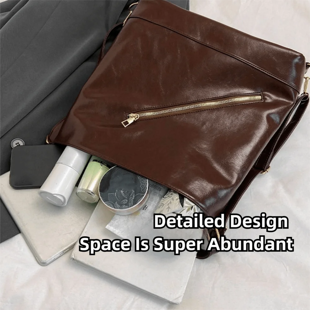 Ретро женская сумка через плечо из искусственной кожи, большая вместительная сумка на одно плечо, портативная легкая сумка для покупок, студенческая сумка для занятий
Ретро женская сумка через плечо из искусственной кожи, большая вместительная сумка на одно плечо, портативная легкая сумка для покупок, студенческая сумка для занятий