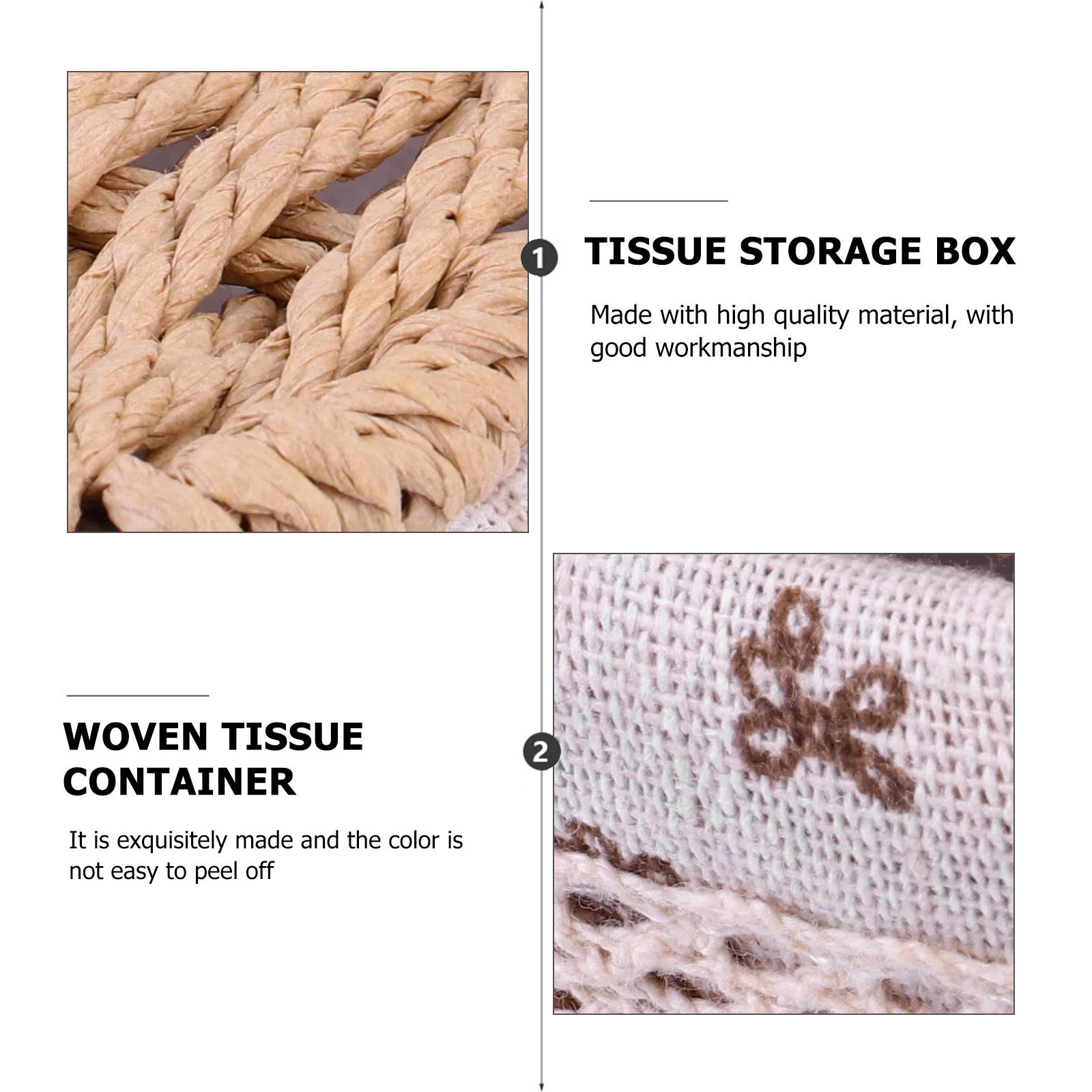 Handwoven Tissue Box Sturdy Wear Resistance Home Office Decorative Storage Container Practical Easy Replace
Handwoven Tissue Box Sturdy Wear Resistance Home Office Decorative Storage Container Practical Easy Replace