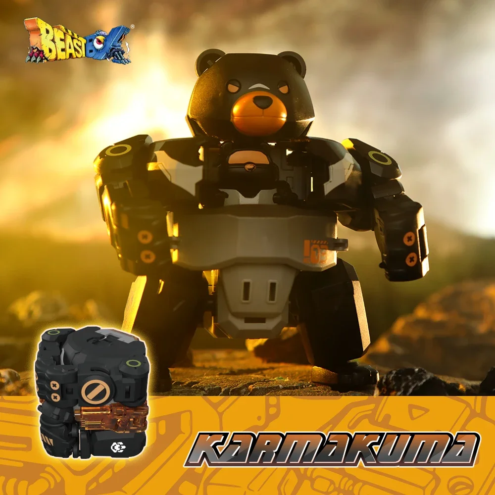 52TOYS BeastBox BB-13KM KARMAKUMA Deformation Robot Transformation Toys Collectable Action Figure Black Bear Cube Box Boy Gifts
52TOYS BeastBox BB-13KM KARMAKUMA Deformation Robot Transformation Toys Collectable Action Figure Black Bear Cube Box Boy Gifts