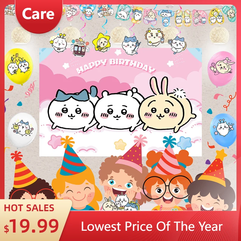 Chiikawaing Cartoon Hamster Birthday Party Decoration Supplie Cake Decoration Banner Numbers Balloon Background Baby Shower Gift
Chiikawaing Cartoon Hamster Birthday Party Decoration Supplie Cake Decoration Banner Numbers Balloon Background Baby Shower Gift