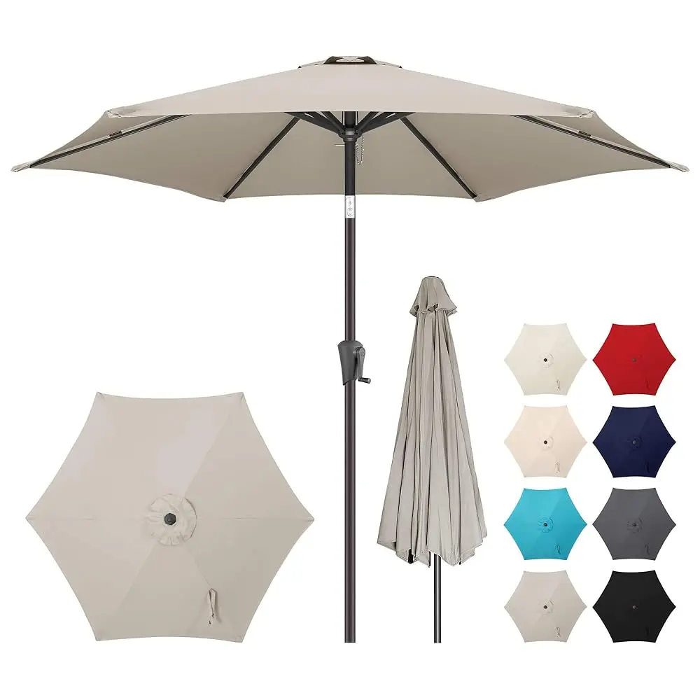 9Ft Outdoor Patio Umbrella - Table Umbrella Waterprool Uv Protection, Sombrillas De Patio With Push Button Tilt&Crank, Sun
9Ft Outdoor Patio Umbrella - Table Umbrella Waterprool Uv Protection, Sombrillas De Patio With Push Button Tilt&Crank, Sun