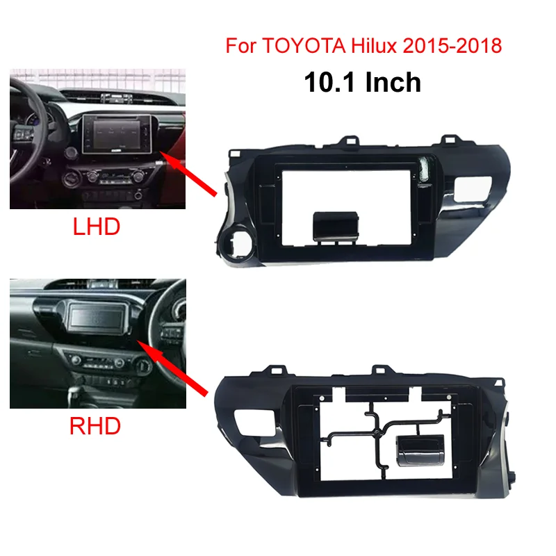 Car Audio Radio 10.1 Inch 2 Din Fascia Frame Adapter For Toyota Hilux 2015-2018 CD/DVD Player Stereo Panel Dash Trim
Car Audio Radio 10.1 Inch 2 Din Fascia Frame Adapter For Toyota Hilux 2015-2018 CD/DVD Player Stereo Panel Dash Trim