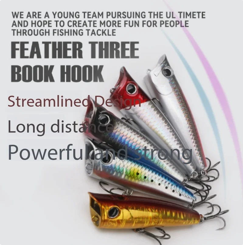 Fishing Lure Topwater Popper Splash Spray Weight Balance Longcast Dual Treble Hooks Anti Escape Design for Bass Perch
Fishing Lure Topwater Popper Splash Spray Weight Balance Longcast Dual Treble Hooks Anti Escape Design for Bass Perch