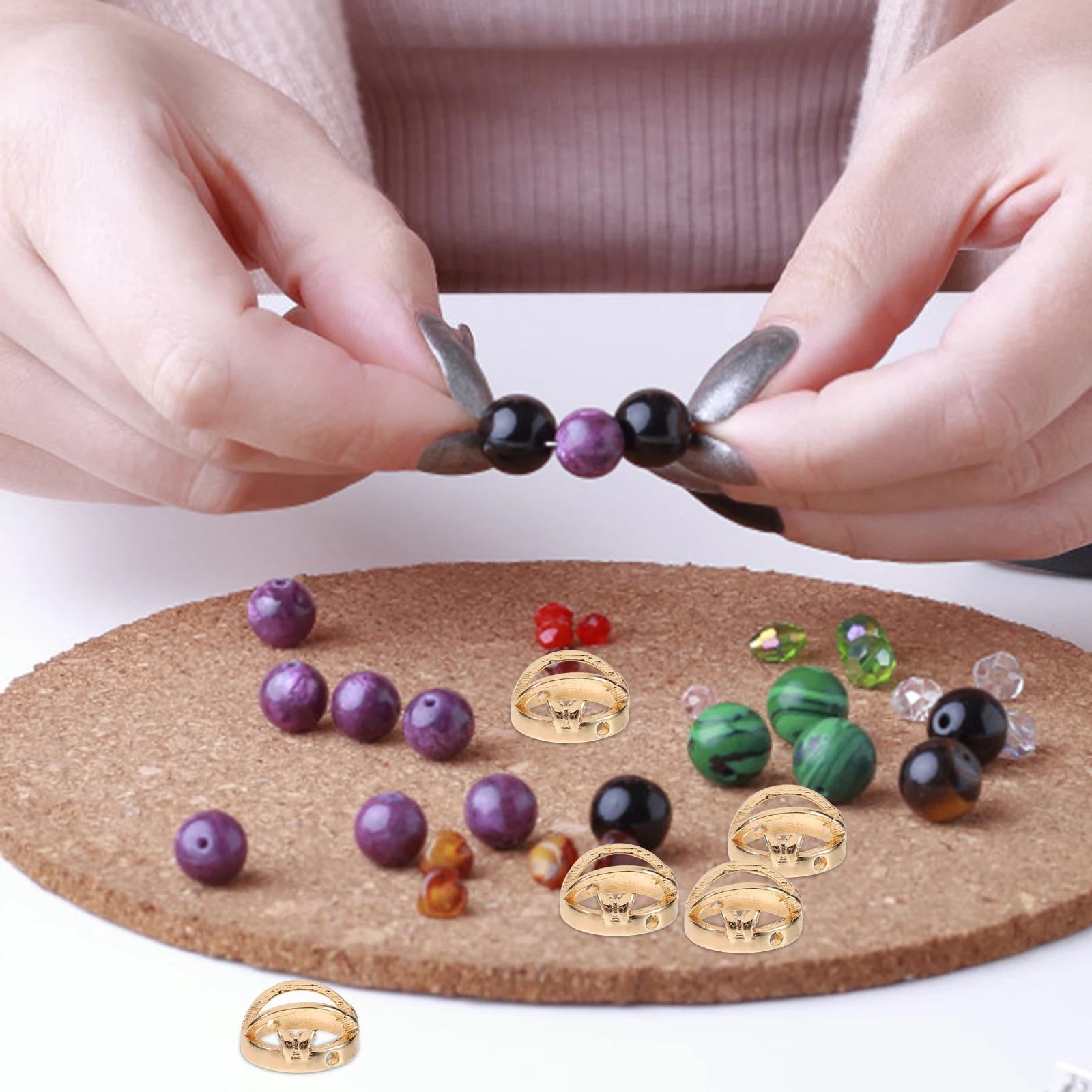 50pcs Jewelry Beads Bracelet Spacer Beads Necklace Star Charms Earring Making Charms Diy Metal Bead Rings For Macrame Handmade
50pcs Jewelry Beads Bracelet Spacer Beads Necklace Star Charms Earring Making Charms Diy Metal Bead Rings For Macrame Handmade