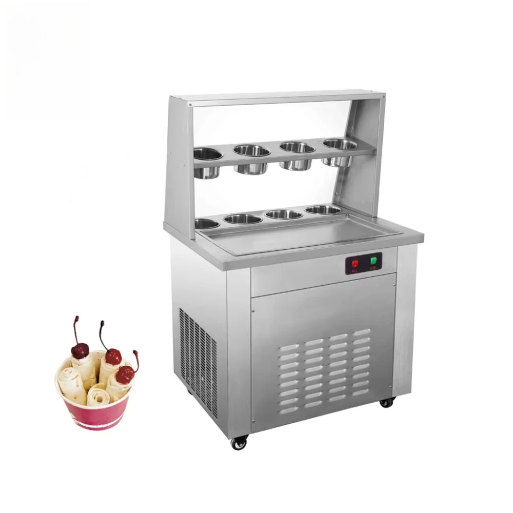 Commercial Fried Ice Cream Rolls Making Machine Double Pans Thailand Frying Fruit Yogurt Ice Cream Rolled Machine
Commercial Fried Ice Cream Rolls Making Machine Double Pans Thailand Frying Fruit Yogurt Ice Cream Rolled Machine