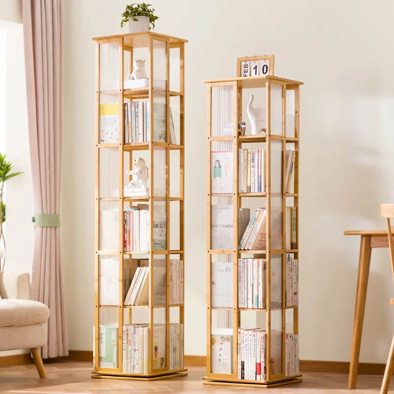 Stable Bookcase living room simple floor shelf rotating bookshelf 360 degree storage cabinet
Stable Bookcase living room simple floor shelf rotating bookshelf 360 degree storage cabinet