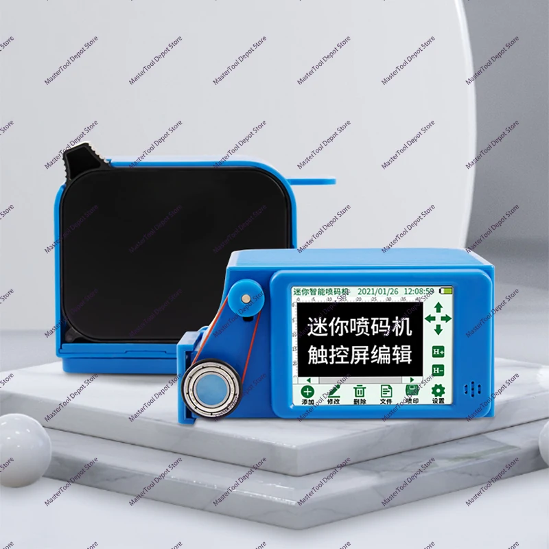 MP6 Mini Smart Inkjet Printer Handheld Small Coder Food Packaging Bag Date Code QR Code Logo Serial Number Inkjet Printer