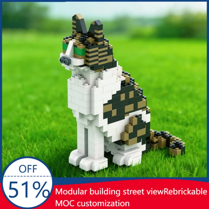 582 PCS Gray Mixed Color Cat Figure Building Block Children Diy Educational Assembly Girl Display Toys Birthday Customized Gift
582 PCS Gray Mixed Color Cat Figure Building Block Children Diy Educational Assembly Girl Display Toys Birthday Customized Gift