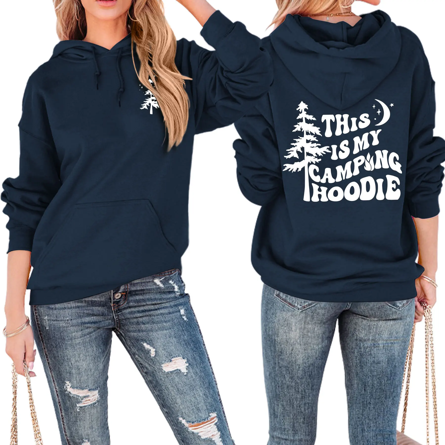 Autumn and winter women's hoodie this is my camping hoodie fashion long-sleeved top new ladies' hoodie
Autumn and winter women's hoodie this is my camping hoodie fashion long-sleeved top new ladies' hoodie