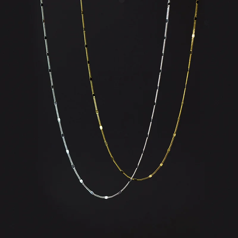 45cm Necklace For Women On Neck Silver 925 Necklace Diamond Minimalist Chain Necklaces Girls Fashion Jewelry 925 Silver Necklace
45cm Necklace For Women On Neck Silver 925 Necklace Diamond Minimalist Chain Necklaces Girls Fashion Jewelry 925 Silver Necklace
