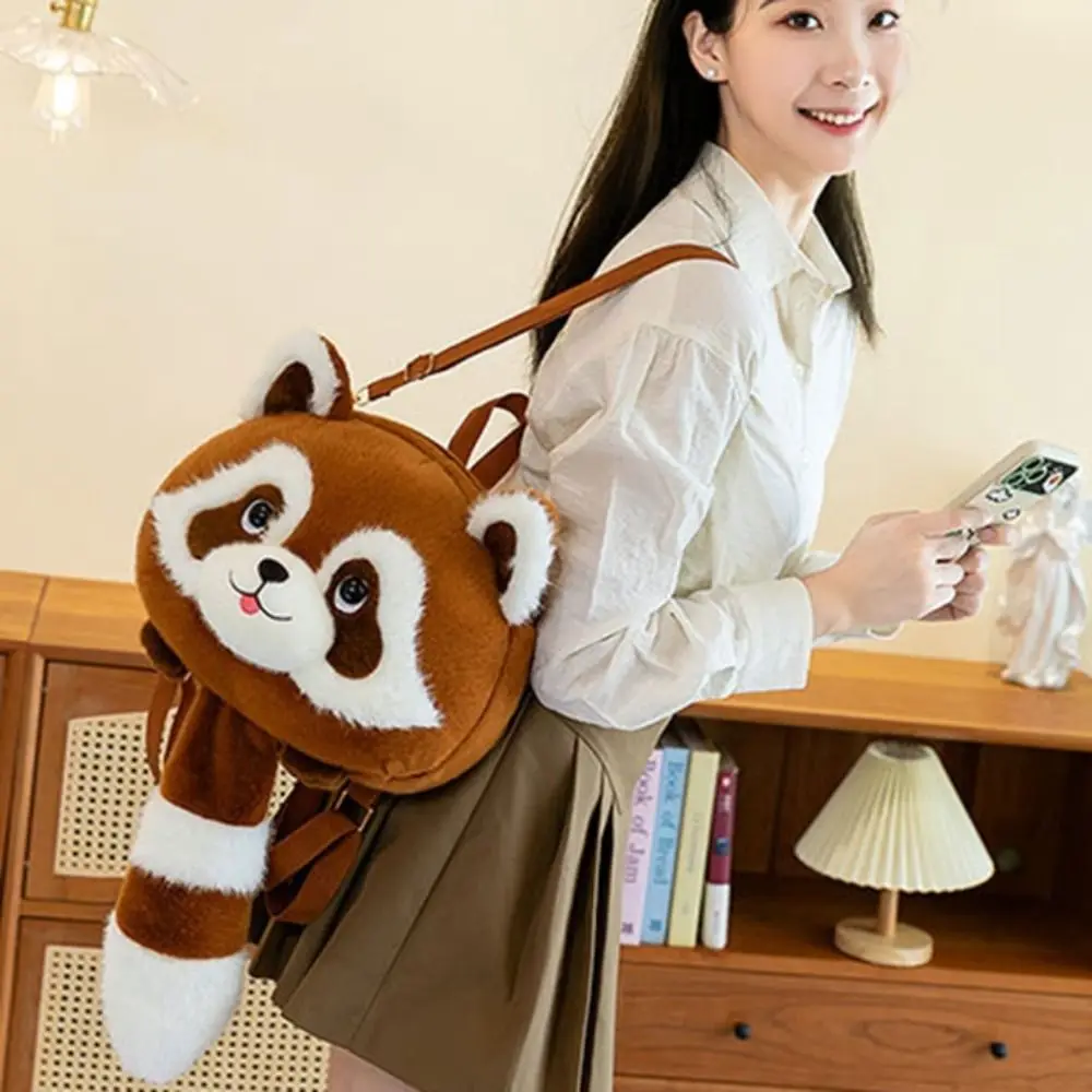 Casual Fur Plush Raccoon Backpack Soft Cartoon Animal Animals Raccoon Bag Kawaii Creative Raccoon Shoulder Bag Zoo Gift
Casual Fur Plush Raccoon Backpack Soft Cartoon Animal Animals Raccoon Bag Kawaii Creative Raccoon Shoulder Bag Zoo Gift