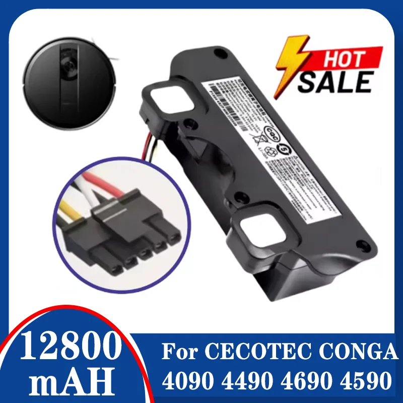 14.8V 12800mAh New for CECOTEC CONGA 4090 4490 4690 4590 Mopping Robot Battery Pack Netease Intelligent Manufacturing NIT Model
14.8V 12800mAh New for CECOTEC CONGA 4090 4490 4690 4590 Mopping Robot Battery Pack Netease Intelligent Manufacturing NIT Model