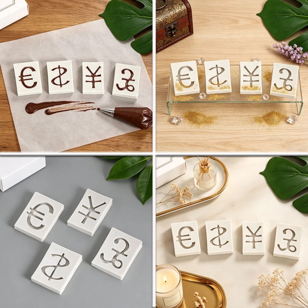 Currency Symbol Silicone Mold Set Dollar Euro Pound Fondant Chocolate Cake Decorating Baking Tools DIY Mold Supplies New
Currency Symbol Silicone Mold Set Dollar Euro Pound Fondant Chocolate Cake Decorating Baking Tools DIY Mold Supplies New