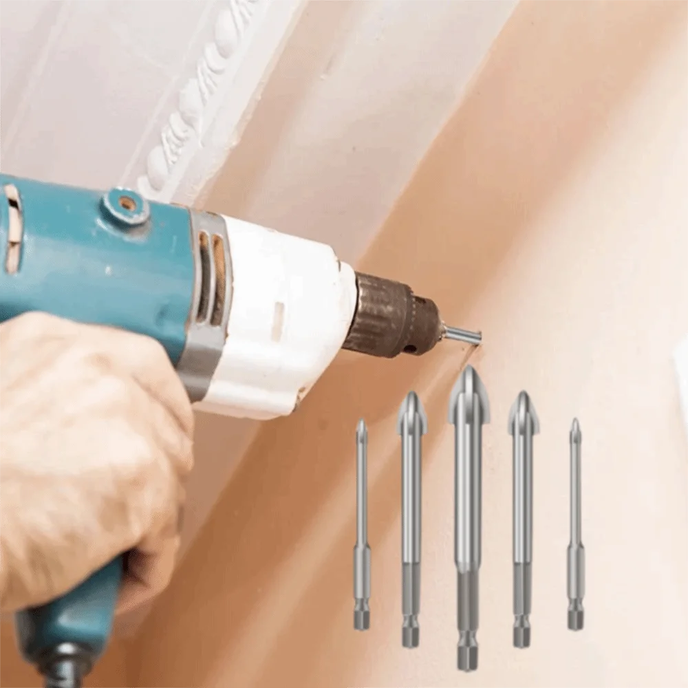 5 шт. износостойкое треугольное сверло разных размеров, твердосплавное сверло, острое четырехстороннее крестовое шестигранное сверло, керамическая плитка
5 шт. износостойкое треугольное сверло разных размеров, твердосплавное сверло, острое четырехстороннее крестовое шестигранное сверло, керамическая плитка