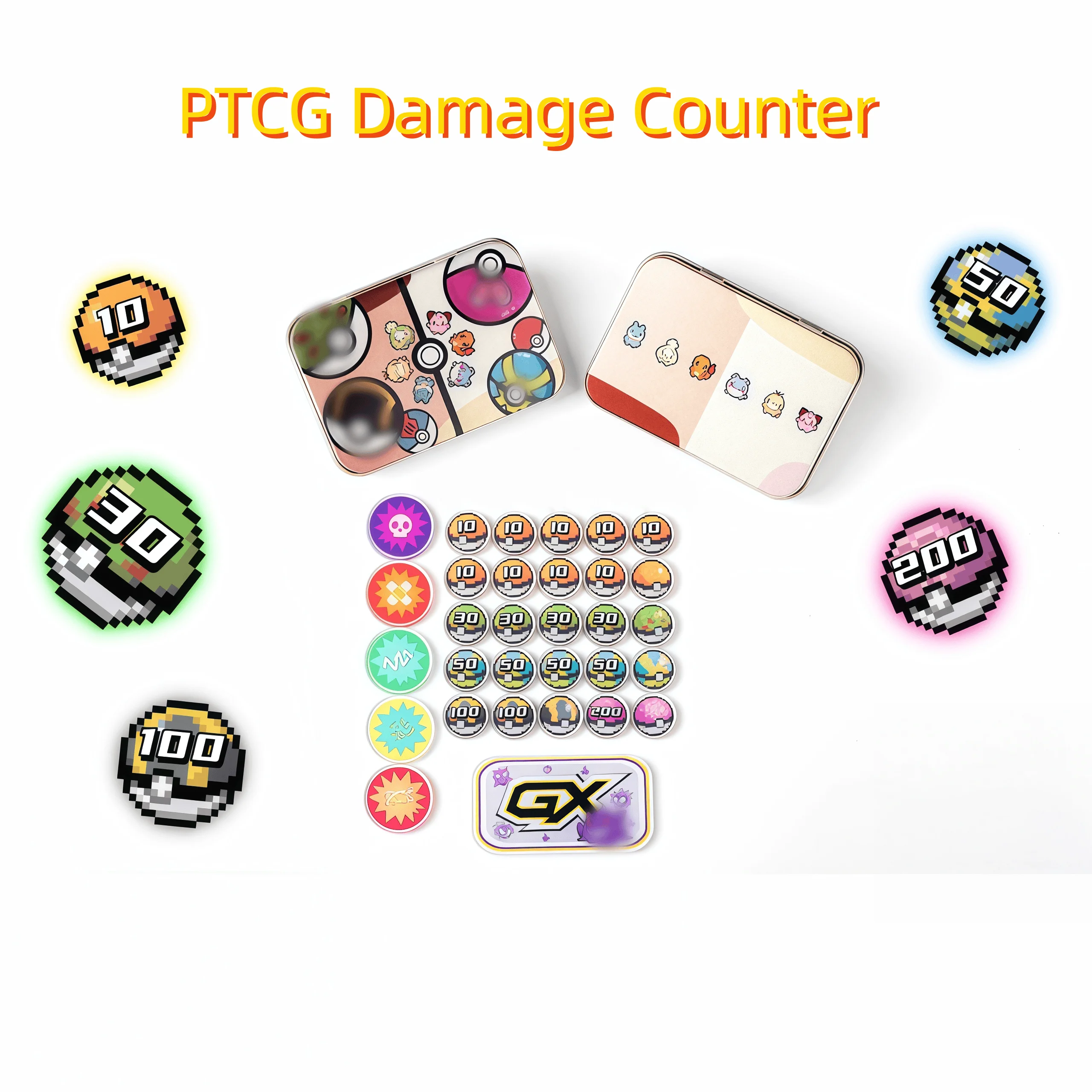 Pokemon PTCG Damage Counter Set Pokeball Style Game Damage Marker Accessories
Pokemon PTCG Damage Counter Set Pokeball Style Game Damage Marker Accessories