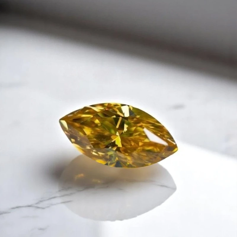 Golden Yellow Marquise Cut Moissanite Stones-DIY Jewelry Making Materials for Rings, Necklaces & Earrings with Certification
Golden Yellow Marquise Cut Moissanite Stones-DIY Jewelry Making Materials for Rings, Necklaces & Earrings with Certification