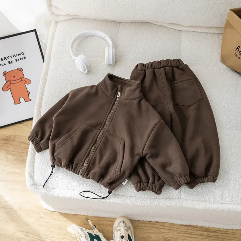 2026 New Winter Fleece Baby Clothing Sets for Boys And Girls - Casual Sport Suit Kids Clothes With Coat And Pants Two-Piece Set
2026 New Winter Fleece Baby Clothing Sets for Boys And Girls - Casual Sport Suit Kids Clothes With Coat And Pants Two-Piece Set