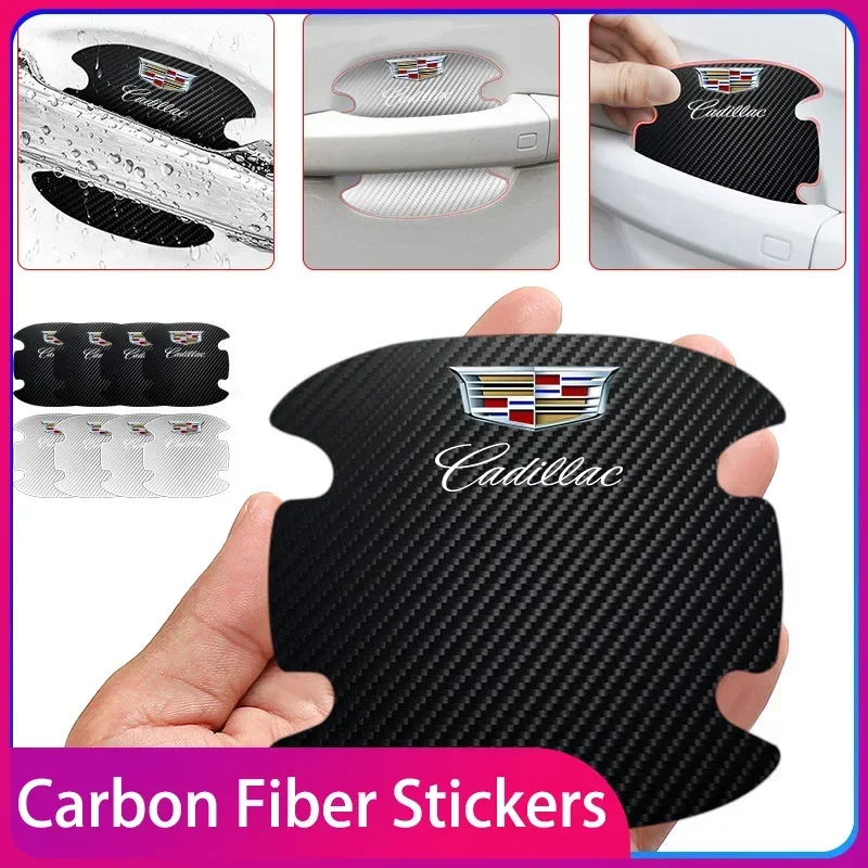 Carbon Fibre Car Door Bowl Handle Protector 4PCS Anti-scratch Sticker Car Accessories for Cadillac Escalade Tiburon Deville
Carbon Fibre Car Door Bowl Handle Protector 4PCS Anti-scratch Sticker Car Accessories for Cadillac Escalade Tiburon Deville