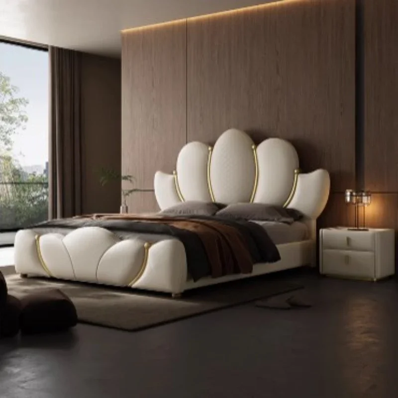 House Frame Double Bed King Size Modern Nordic Luxury Living Room Double Bed Hotel Princess Cama Matrimonial Bedroom Furniture
House Frame Double Bed King Size Modern Nordic Luxury Living Room Double Bed Hotel Princess Cama Matrimonial Bedroom Furniture