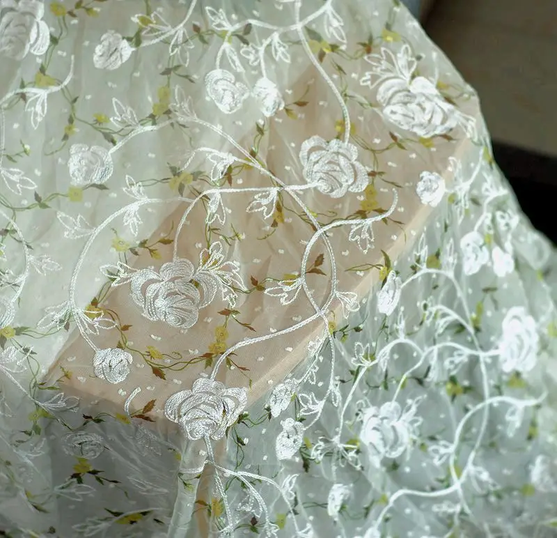 Light Green Chiffon Embroidered Clothing Fabric For Dress Clothing Skirt Designer Lace Fabric
Light Green Chiffon Embroidered Clothing Fabric For Dress Clothing Skirt Designer Lace Fabric