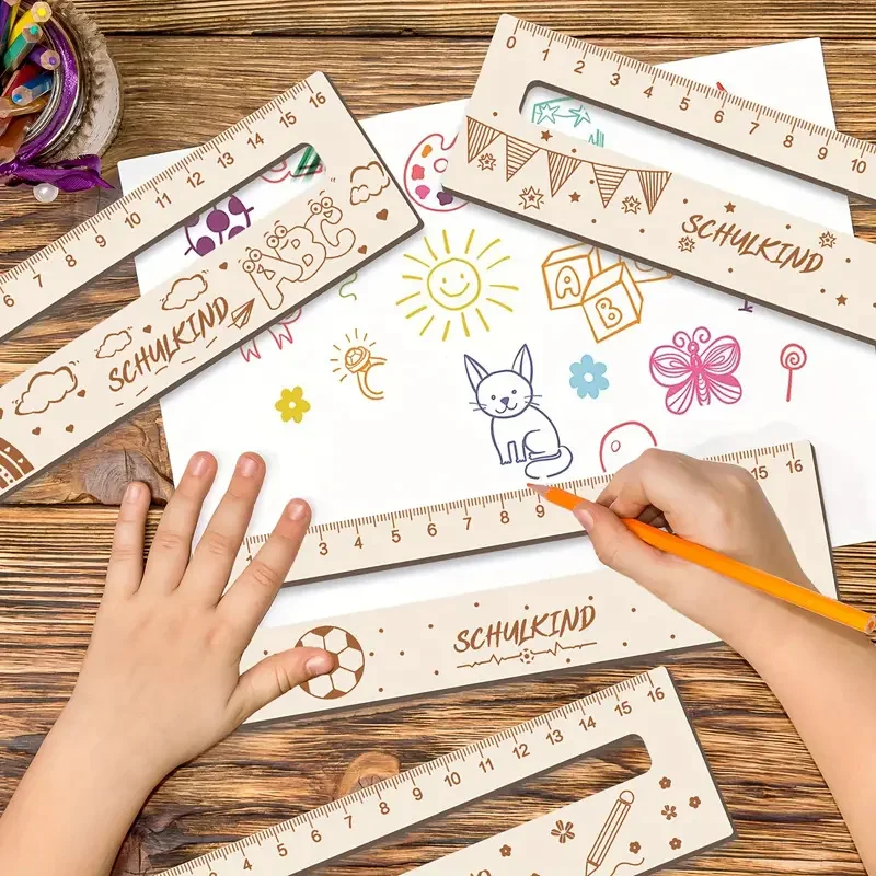 4-Pack Wooden Ruler Reading Aid with Four Different Patterns Handmade Back-to-School Gift Perfect School Start Present
4-Pack Wooden Ruler Reading Aid with Four Different Patterns Handmade Back-to-School Gift Perfect School Start Present