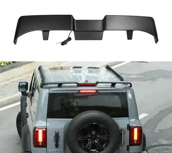 High Quality ABS Roof Spoiler Flowing LED Lights Rear Tail Wing for GWM Tank 300
High Quality ABS Roof Spoiler Flowing LED Lights Rear Tail Wing for GWM Tank 300