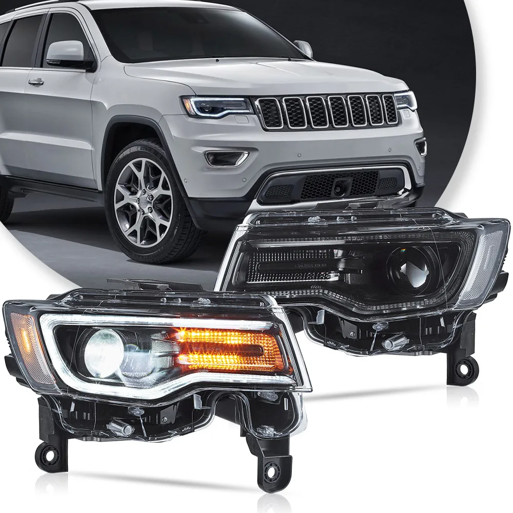 Vland 2014-2022 Grand Cherokee (WK2) LED Headlights With Startup Animation/ Blue DRL
Vland 2014-2022 Grand Cherokee (WK2) LED Headlights With Startup Animation/ Blue DRL