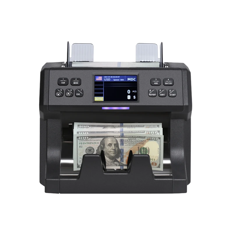 Dual CIS Image Recognition Bill Counter Machine Mixed Value Money Sorting and Machine
Dual CIS Image Recognition Bill Counter Machine Mixed Value Money Sorting and Machine