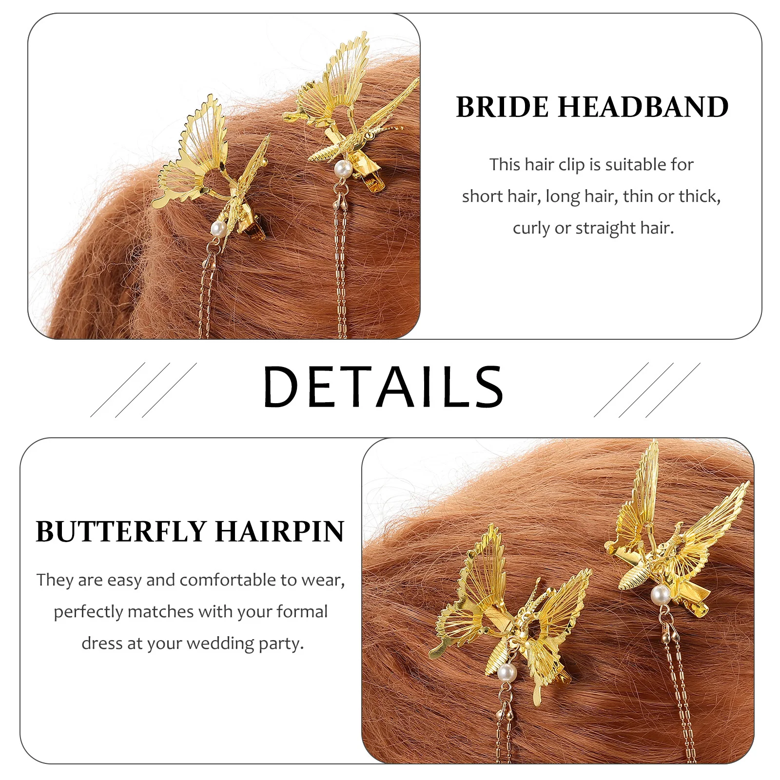 4 шт., заколки для волос с кисточками и бабочками, перламутровые движущиеся металлические заколки для волос для свадебной вечеринки, повседневная одежда, заколки с кисточками для девочек и женщин 
4 шт., заколки для волос с кисточками и бабочками, перламутровые движущиеся металлические заколки для волос для свадебной вечеринки, повседневная одежда, заколки с кисточками для девочек и женщин