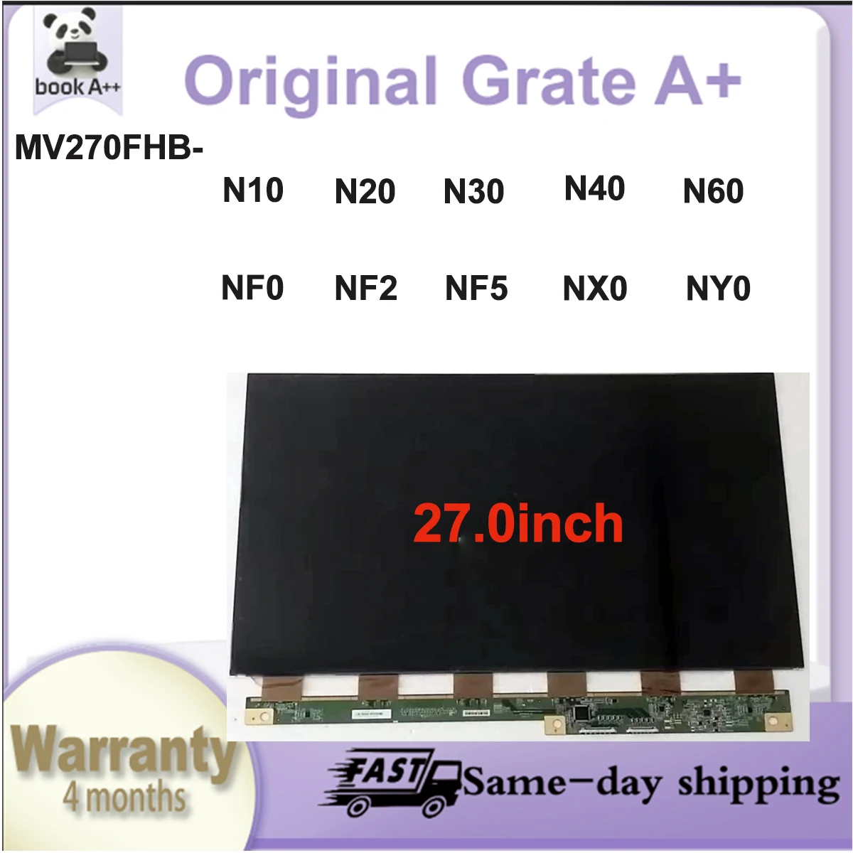 Original New A+27"IPS LCD Screen MV270QUM N50 N51 N52 N53 N54 N60 N70 NM1
Original New A+27"IPS LCD Screen MV270QUM N50 N51 N52 N53 N54 N60 N70 NM1