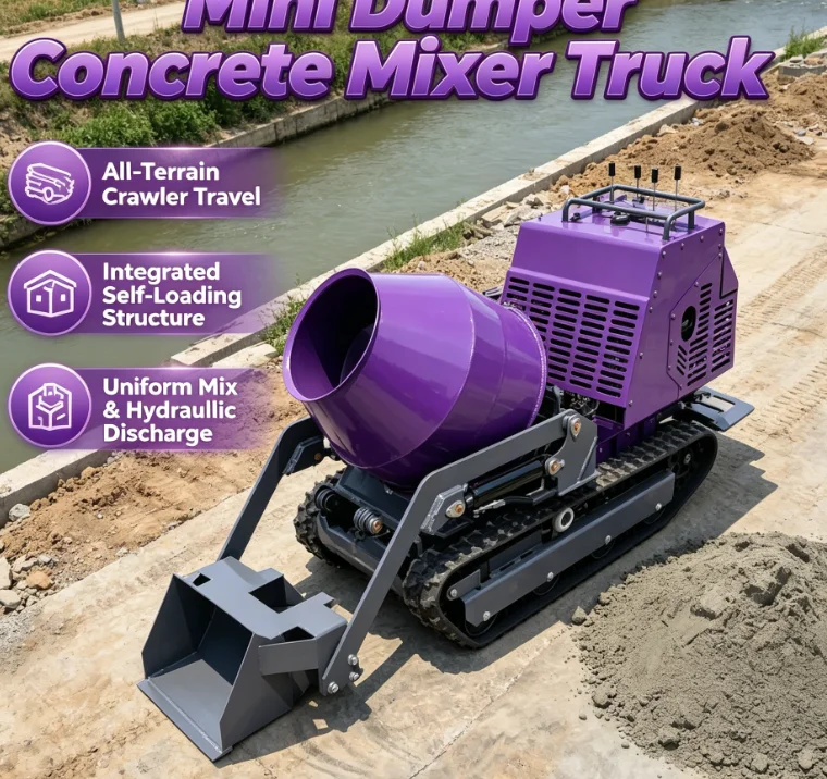Customized Hot Sale CE Certified Mini Concrete Mixer Dumper Hydrostatic Track Drive 15kW Diesel Engine Pump Motor High Efficienc
Customized Hot Sale CE Certified Mini Concrete Mixer Dumper Hydrostatic Track Drive 15kW Diesel Engine Pump Motor High Efficienc