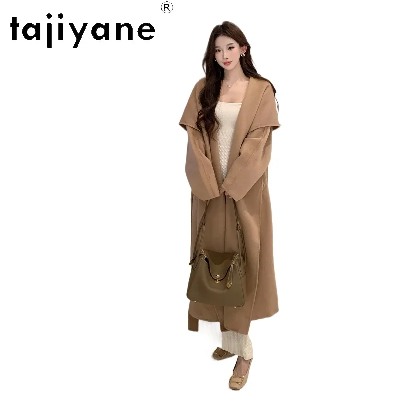 TAJIYANE 100% Wool Long Outerwears Women Elegant Luxury Ladies Coat Premium Warm Jacket Winter Woman Clothes 2025 пальто женское
TAJIYANE 100% Wool Long Outerwears Women Elegant Luxury Ladies Coat Premium Warm Jacket Winter Woman Clothes 2025 пальто женское