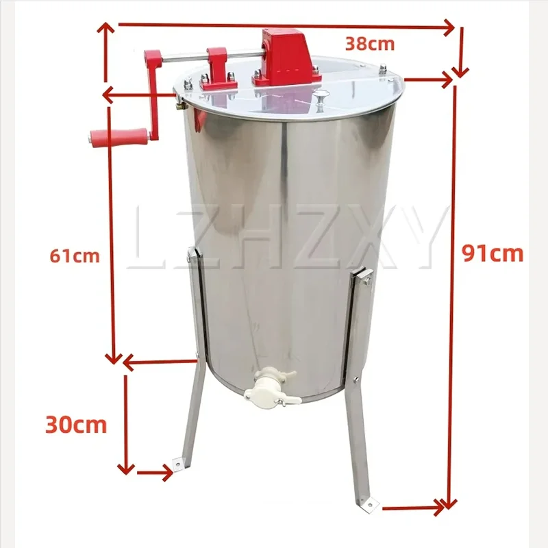 Manual Stainless Steel Honey Extractor (2/3/4-frame options available) Honey Centrifuge Honeycomb Extraction Equipment
Manual Stainless Steel Honey Extractor (2/3/4-frame options available) Honey Centrifuge Honeycomb Extraction Equipment