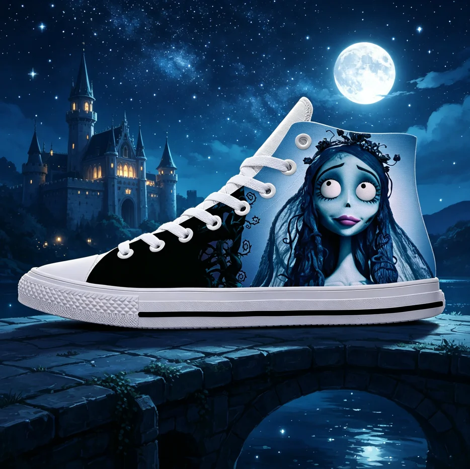 Corpse Bride Gothic Horror All Over Print Canvas Sneakers Unisex Trendy Streetwear Soft Flat Sole Comfortable Breathable Casual
Corpse Bride Gothic Horror All Over Print Canvas Sneakers Unisex Trendy Streetwear Soft Flat Sole Comfortable Breathable Casual