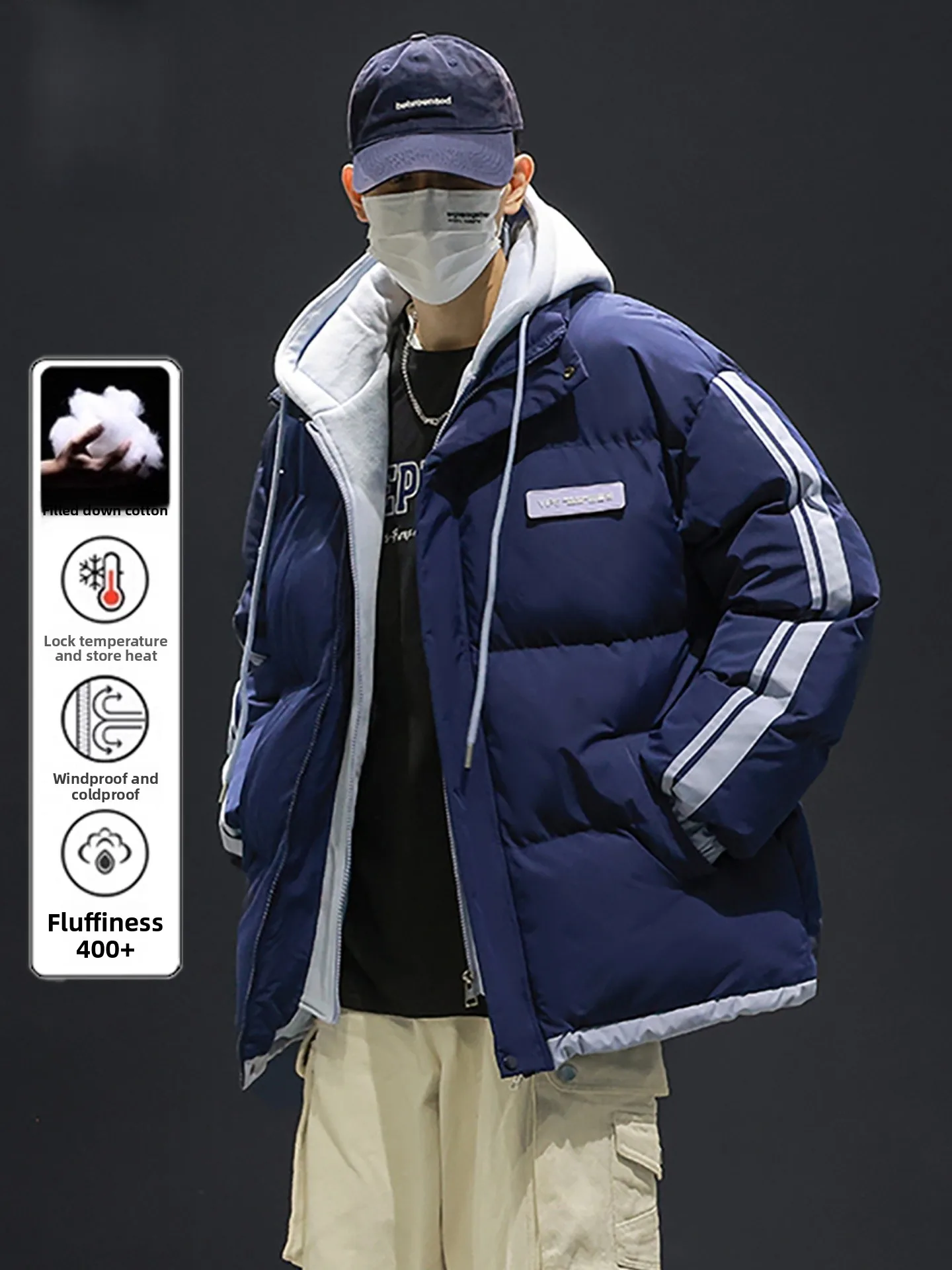 Мужская утепленная хлопковая куртка TUCANO: свободный крой, теплая повседневная верхняя одежда, молодежный модный зимний новый стиль, парное пальто
Мужская утепленная хлопковая куртка TUCANO: свободный крой, теплая повседневная верхняя одежда, молодежный модный зимний новый стиль, парное пальто