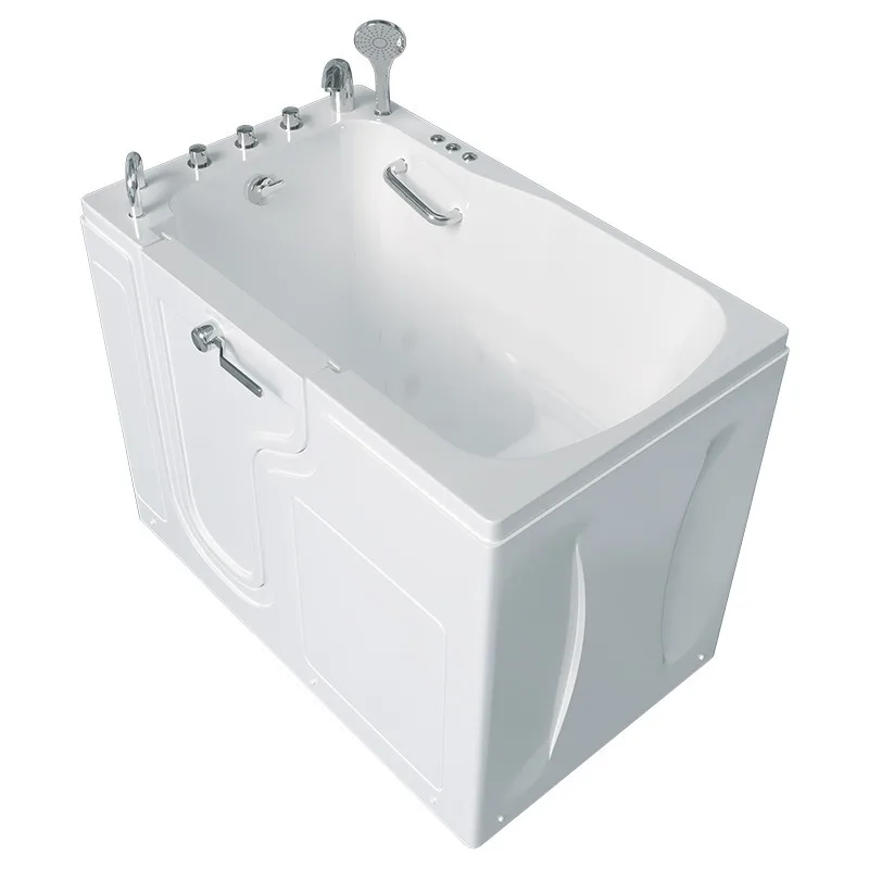 Acrylic bathroom for the elderly Walk-in barrier-free bathtub Side door seated household square bathtub
Acrylic bathroom for the elderly Walk-in barrier-free bathtub Side door seated household square bathtub