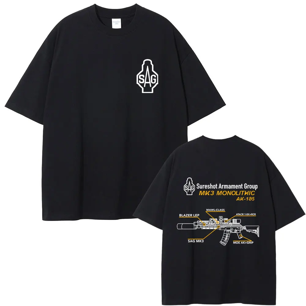 Army Tactical Fan Club Outdoor Training Competition SAG MK3 Print T-shirts Men Women Fashion Vintage Tshirt Male Casual T Shirt
Army Tactical Fan Club Outdoor Training Competition SAG MK3 Print T-shirts Men Women Fashion Vintage Tshirt Male Casual T Shirt