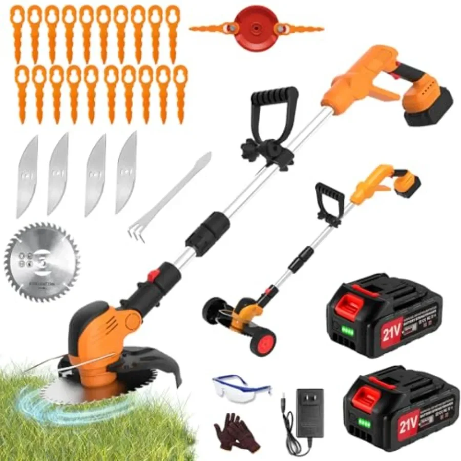 Электрический триммер Weed Wacker Eater, беспроводной триммер с батарейным питанием, 21 В, 4000 мАч, триммер для травы, кусторез с батарейным питанием, 3 дюйма
Электрический триммер Weed Wacker Eater, беспроводной триммер с батарейным питанием, 21 В, 4000 мАч, триммер для травы, кусторез с батарейным питанием, 3 дюйма