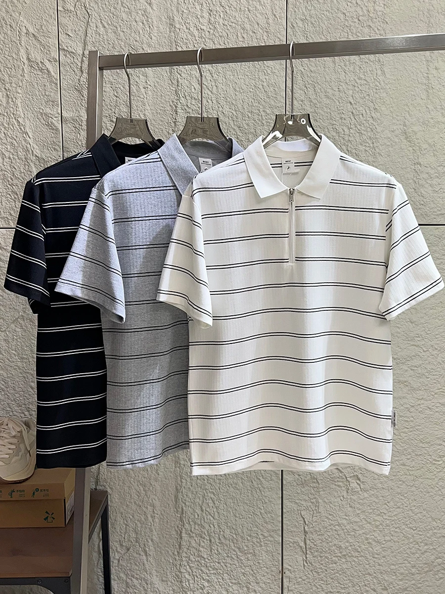 Italian Style Knitted Shirt Men's Summer Anti-Wrinkle Half Zipper Collar Short Sleeve Breathable Comfortable Fit Standard
Italian Style Knitted Shirt Men's Summer Anti-Wrinkle Half Zipper Collar Short Sleeve Breathable Comfortable Fit Standard