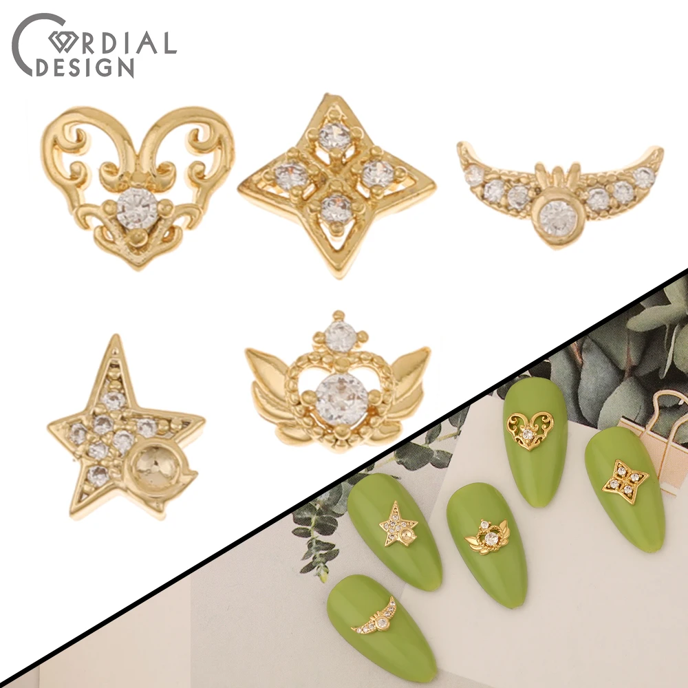 Фурнитура и компоненты для ювелирных изделий Cordial Design 100 шт./покрытие из натурального золота/кубический циркон/разные формы/аксессуары для ногтей своими руками
Фурнитура и компоненты для ювелирных изделий Cordial Design 100 шт./покрытие из натурального золота/кубический циркон/разные формы/аксессуары для ногтей своими руками
