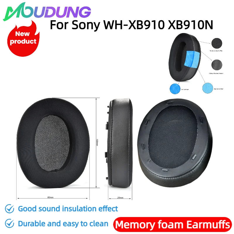 MOUDUNG Replacement Cooling Gel Earpads with Plastic buckle For Sony WH-XB910 XB910N Extra Bass Noise Cancelling Headphones
MOUDUNG Replacement Cooling Gel Earpads with Plastic buckle For Sony WH-XB910 XB910N Extra Bass Noise Cancelling Headphones