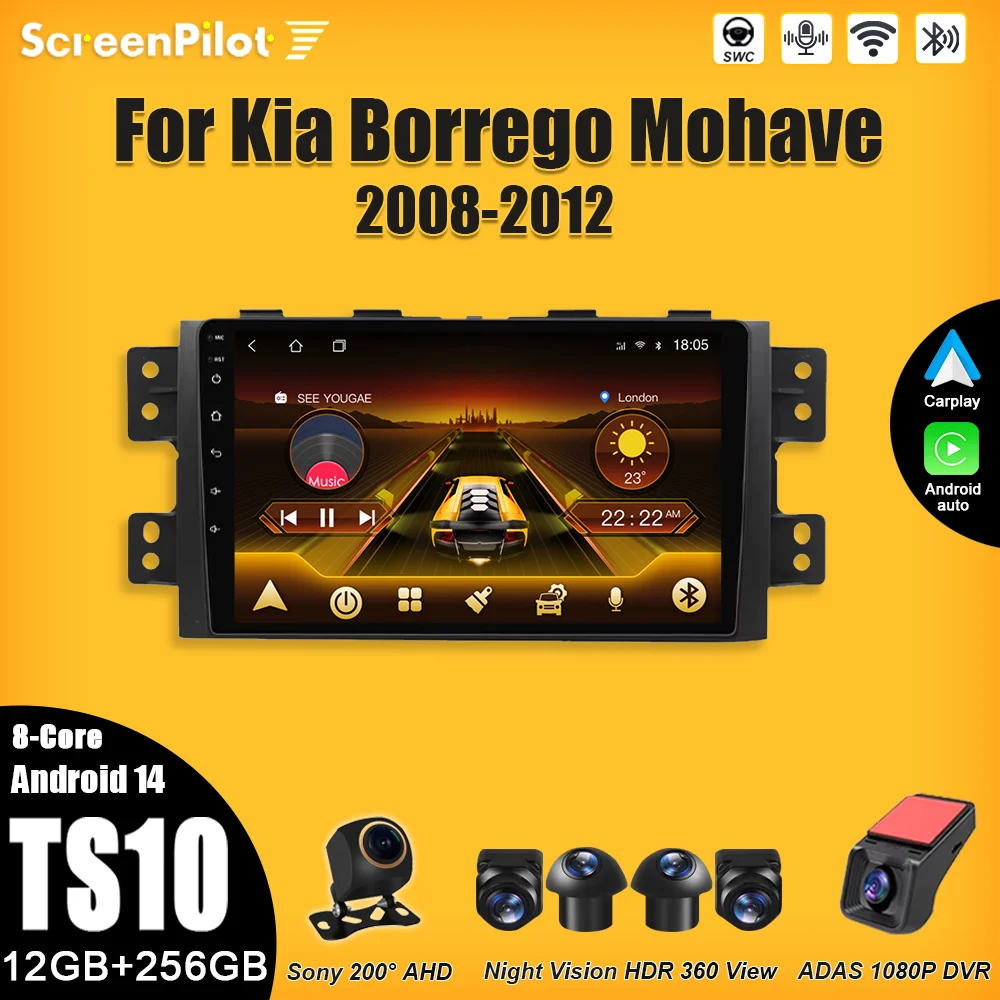 Car Radio For Kia Borrego Mohave 2008-2012 Multimedia Video Player Carplay Touch Screen RDS 8 Core 5G Mirror Link Wifi RDS
Car Radio For Kia Borrego Mohave 2008-2012 Multimedia Video Player Carplay Touch Screen RDS 8 Core 5G Mirror Link Wifi RDS