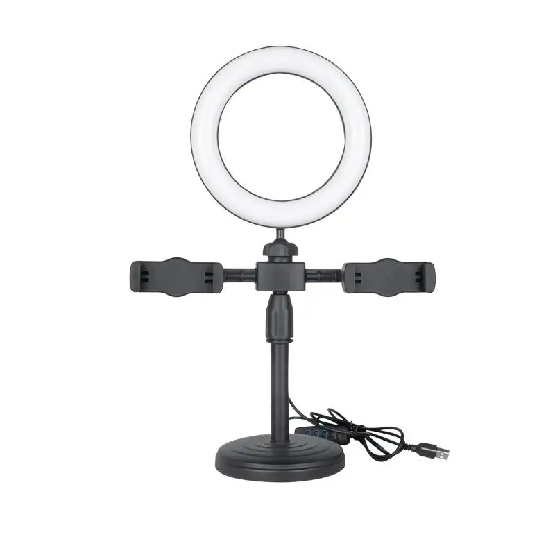 Dual-camera Fill Light Stand Professinonal Fill Light 3CCT/RGB With Tripod & Phone Holder For Live Streaming
Dual-camera Fill Light Stand Professinonal Fill Light 3CCT/RGB With Tripod & Phone Holder For Live Streaming